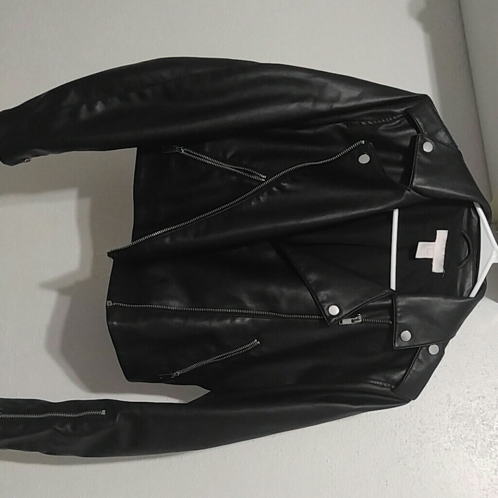 Faux leather jacket